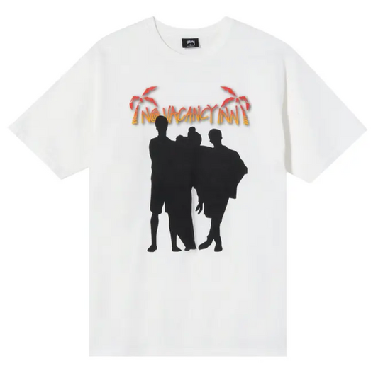 STUSSY NO VACANCY INN TEE CREAM OFF WHITE