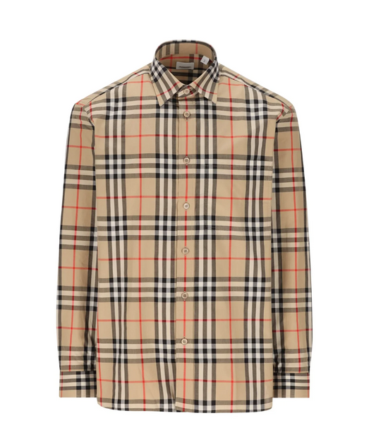Burberry Long Sleeved Checked Buttoned Shirt