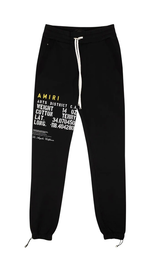 Amiri Military Stencil Sweatpant 'Black'