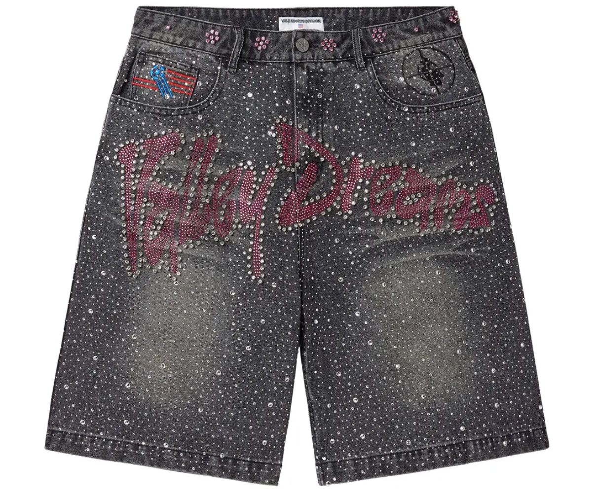 Vale Forever Iced Out Jorts 'Black'