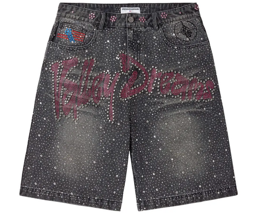 Vale Forever Iced Out Jorts 'Black'
