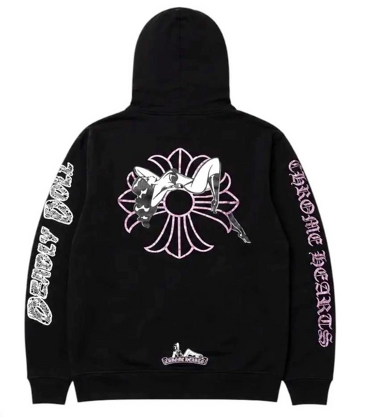Chrome Hearts x Deadly Doll Hoodie Black