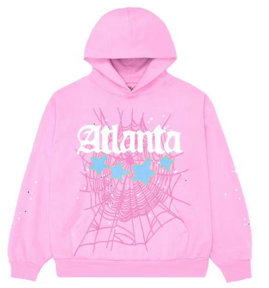 Sp5der Atlanta Hoodie Pink