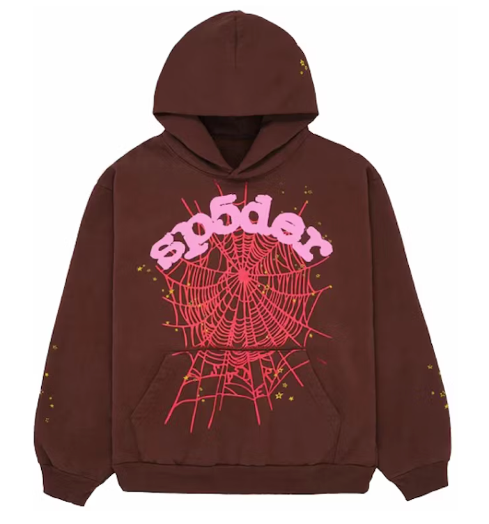 Sp5der Web Hoodie Brown