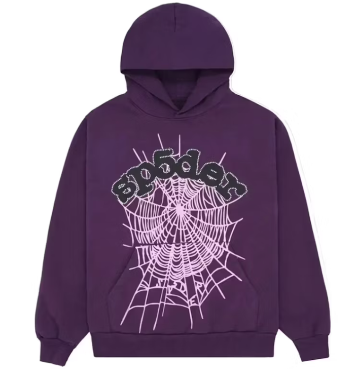 Sp5der Web Hoodie Purple