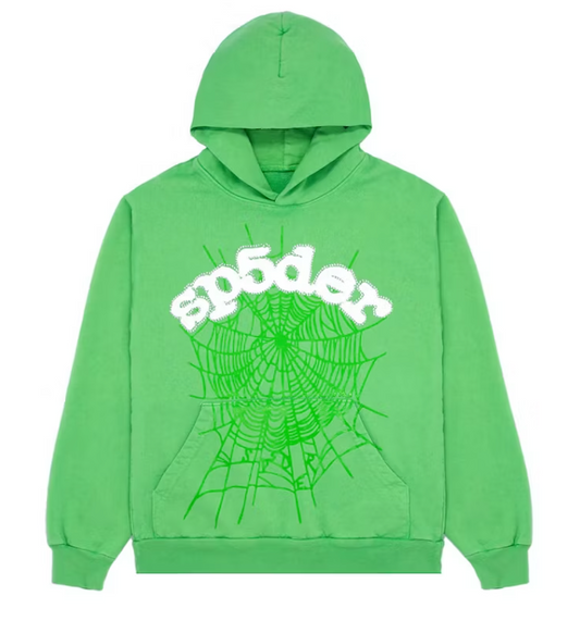 Sp5der Web Hoodie Slime Green