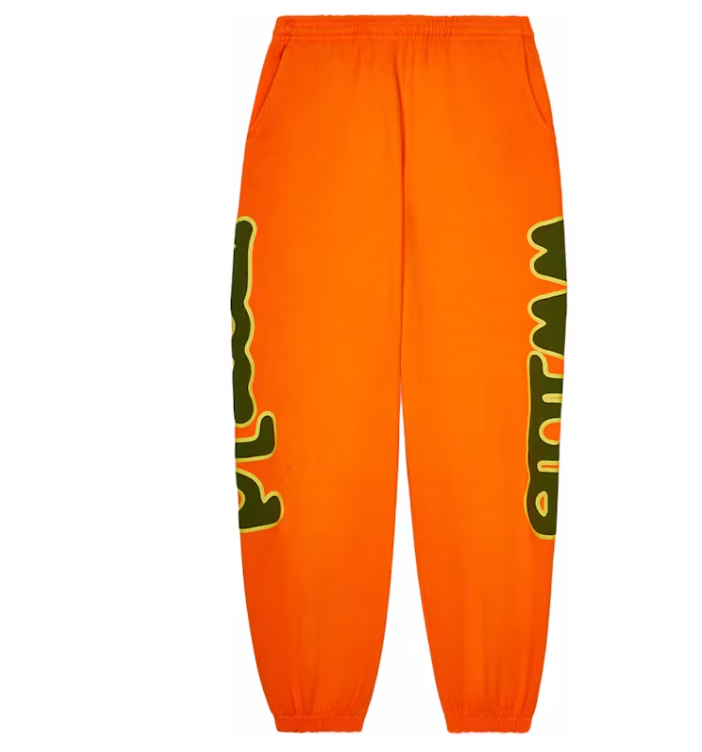 Sp5der World Beluga Sweatpants Orange