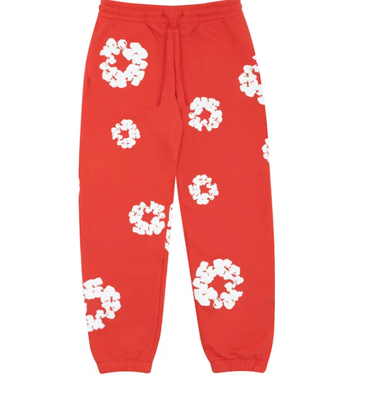 Denim Tears The Cotton Wreath Sweatpants Red