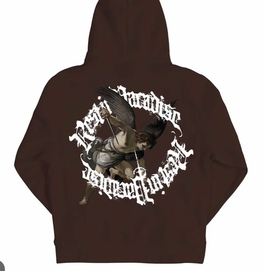 Revenge St. Michael Hoodie Brown