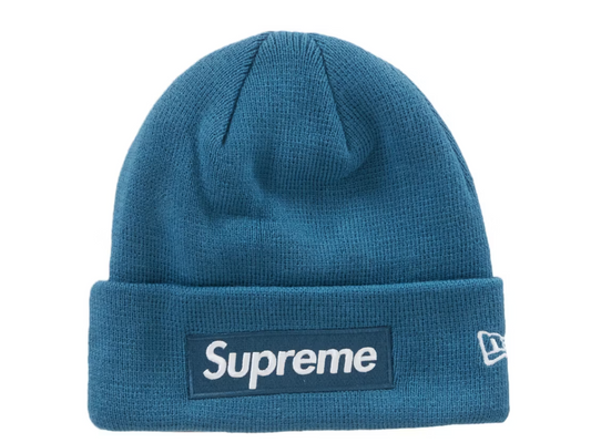 Supreme New Era Box Logo Beanie (FW22) Blue