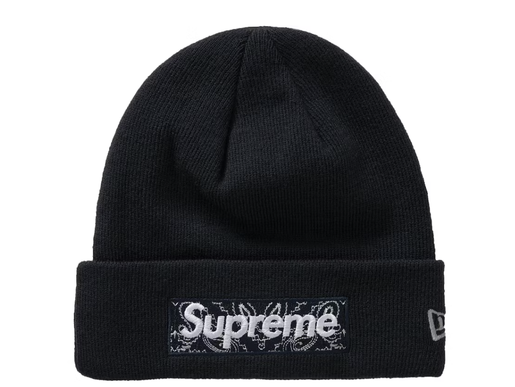 Supreme New Era Box Logo Beanie (FW19) Black