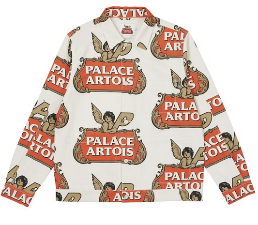 Palace Stella Artois Chore Jacket White/Red/Gold