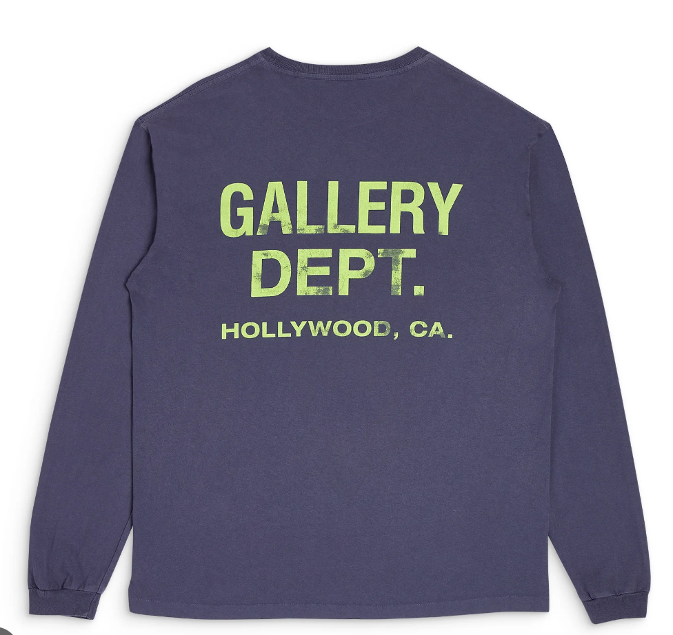 Gallery Dept. Souvenir Long Sleeve T-shirt Navy/Green