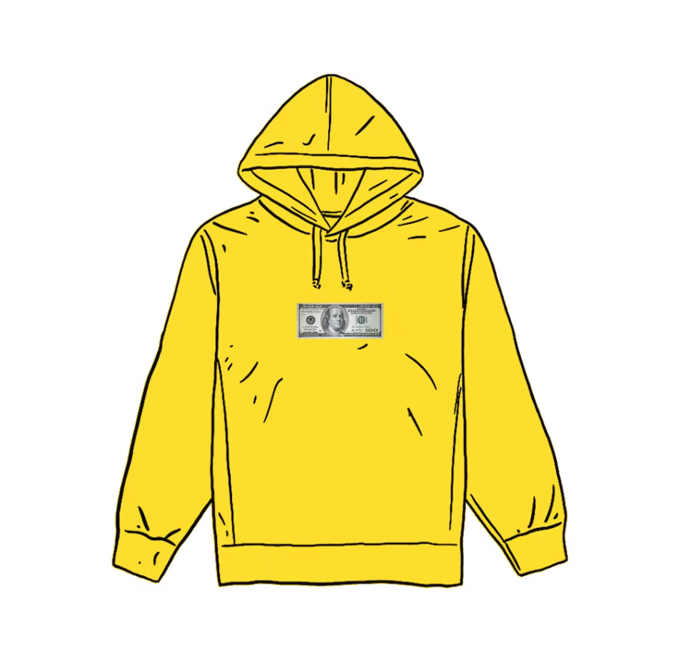 Supreme Franklin Hooded Sweatshirt Lemon