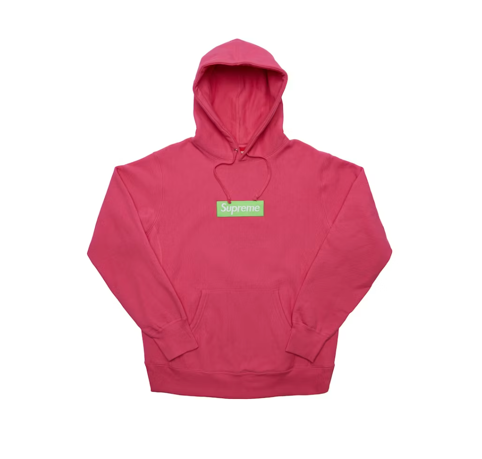 Supreme Box Logo Hooded Sweatshirt (FW17) Magenta