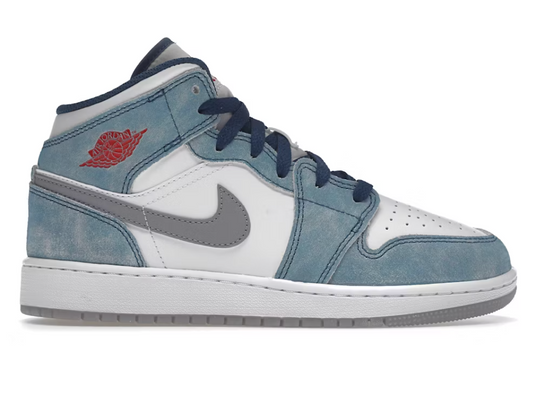 Jordan 1 Mid SE French Blue Light Steel (GS)