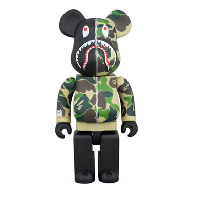 Bearbrick x BAPE Superalloy ABC Camo Shark 200%