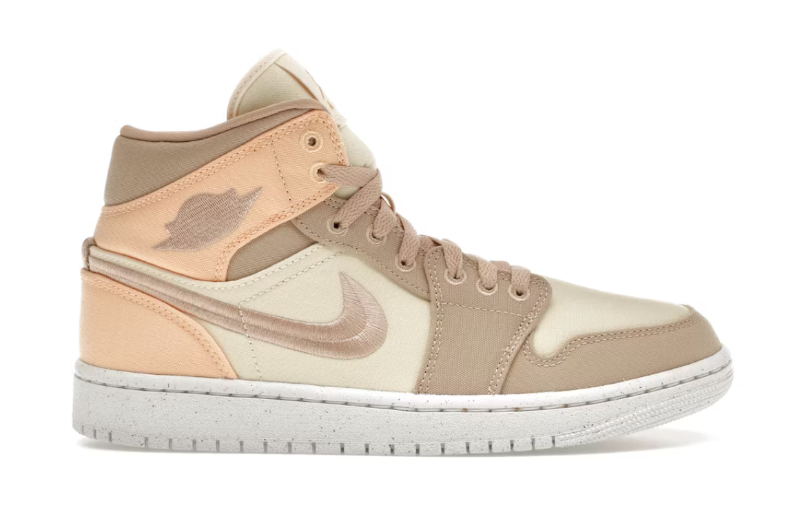 Jordan 1 Mid SE Canvas Khaki (Women's)