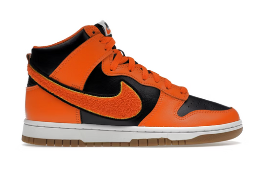 Nike Dunk High Retro Chenille Swoosh Safety Orange