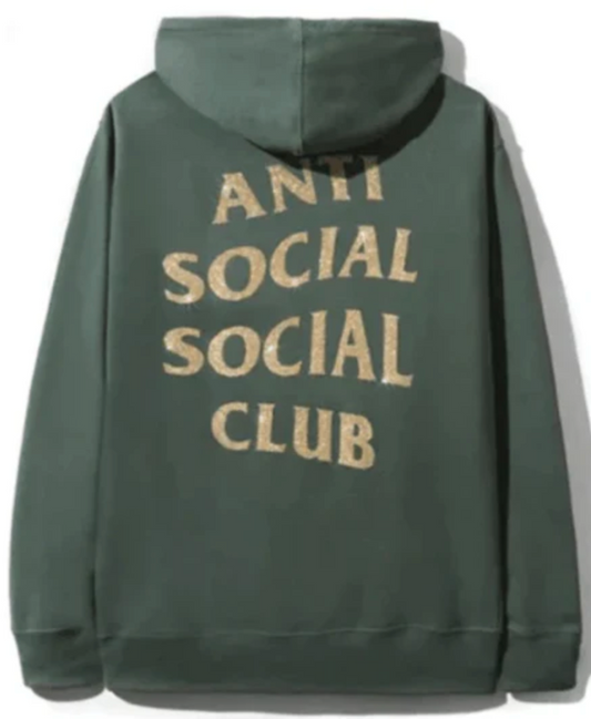 Anti Social Social Club Glitter Green Hoodie