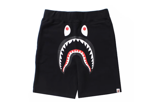 BAPE Shark Sweat Shorts Black