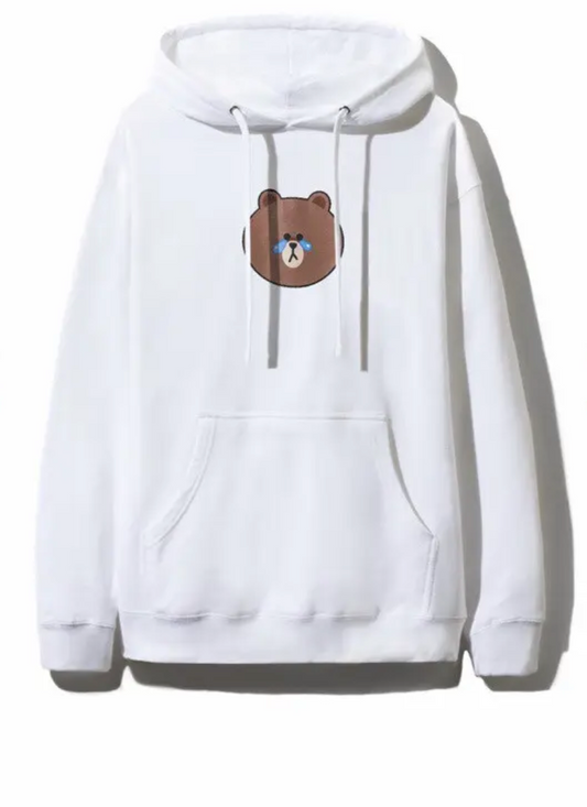 Anti Social Social Club x Line Friends Sally Duck Hoodie (White/Brown)