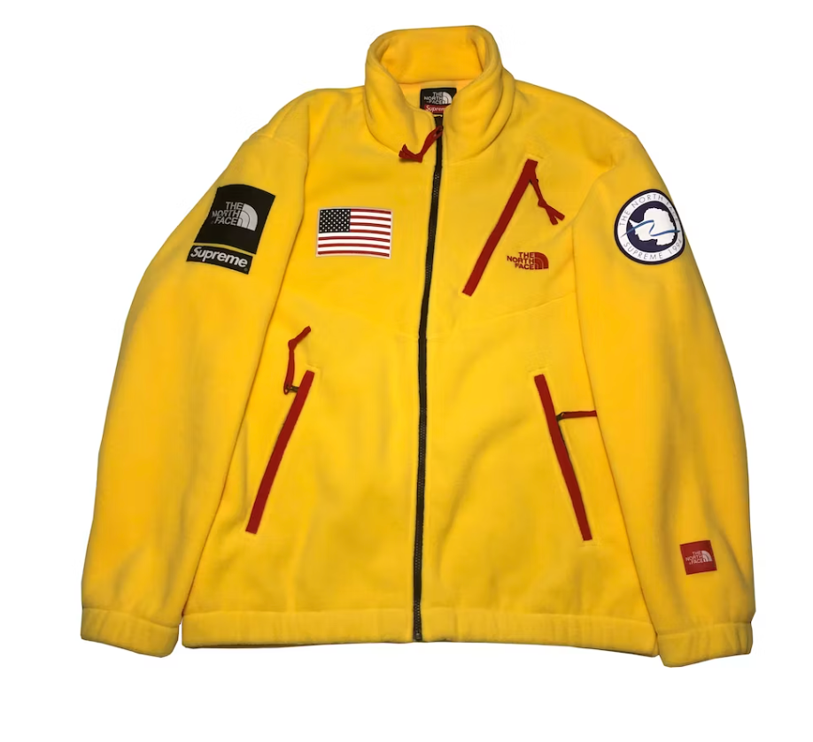 Supreme The North Face Trans Antarctica Expedition Fleece Jacket Yellow