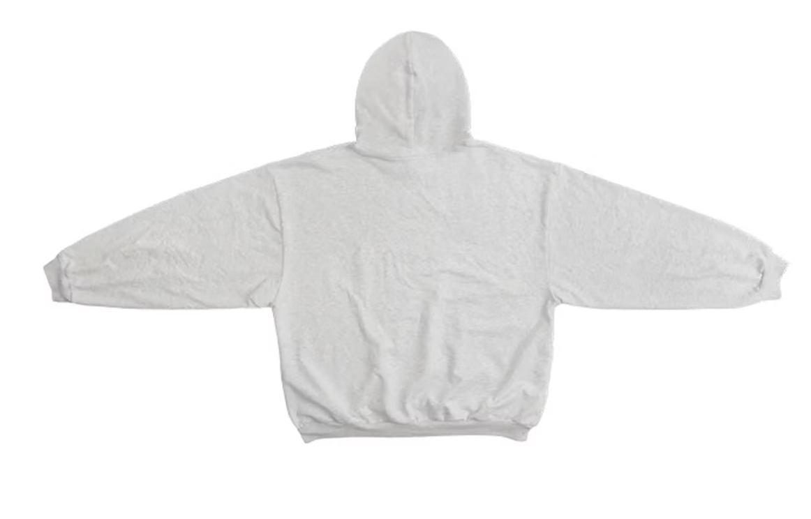 Yeezy Gosha Black Dogs Hoodie Heather Grey