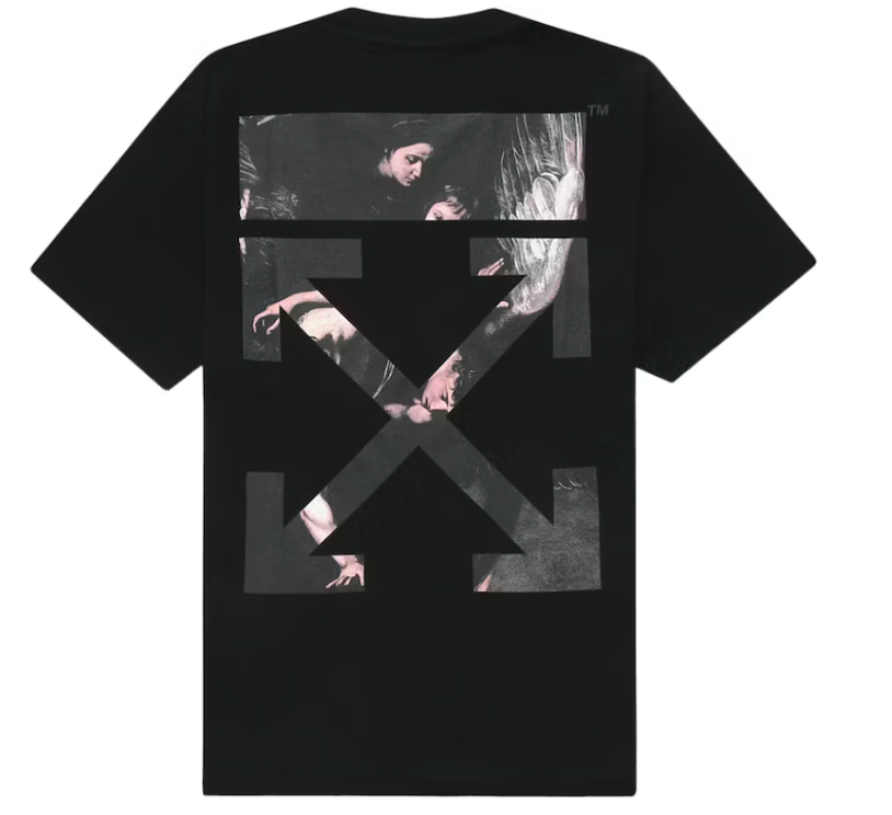 OFF-WHITE Oversized Fit Caravaggio Arrows T-shirt Black/Multicolor