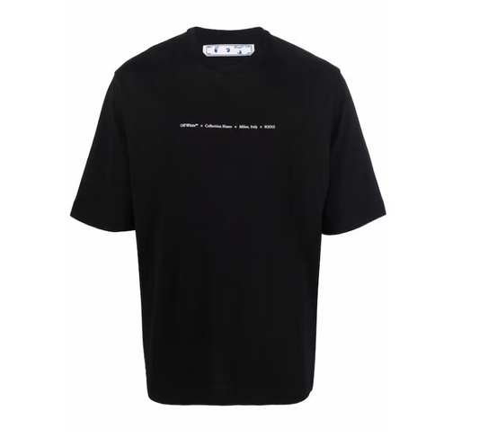 OFF-WHITE Marker Skate T-Shirt Black Blue