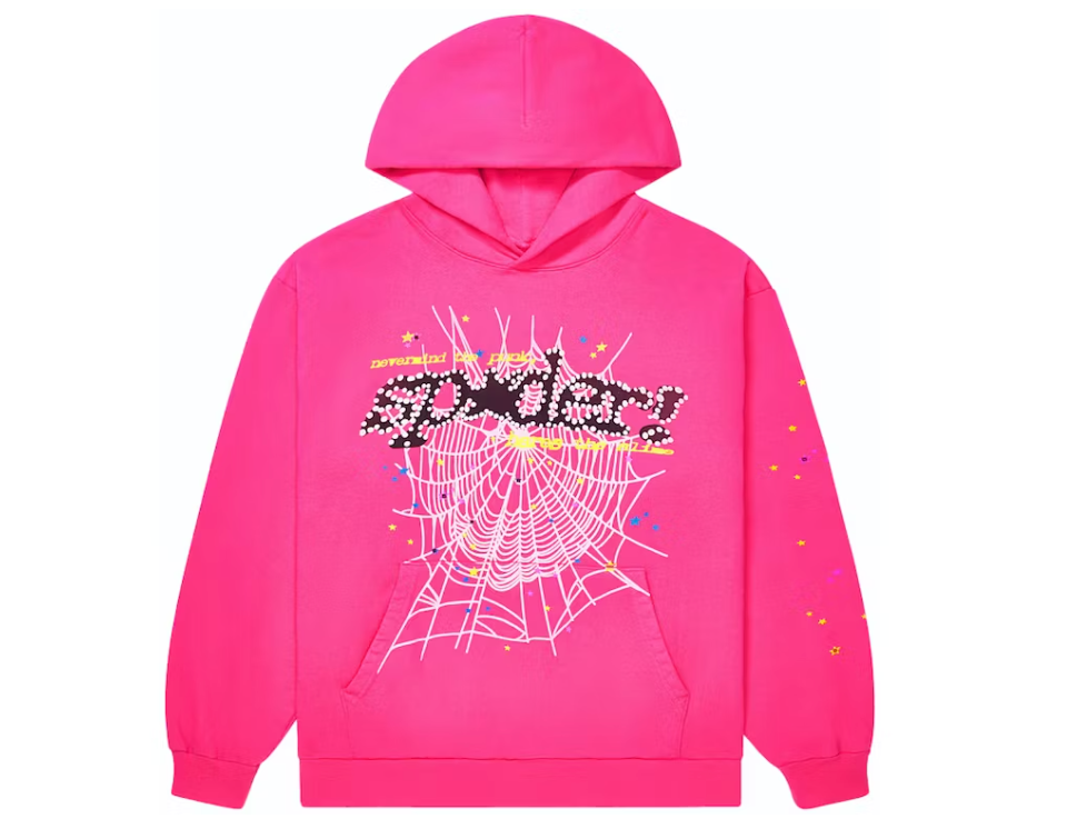 Sp5der P*NK V2 Hoodie Pink