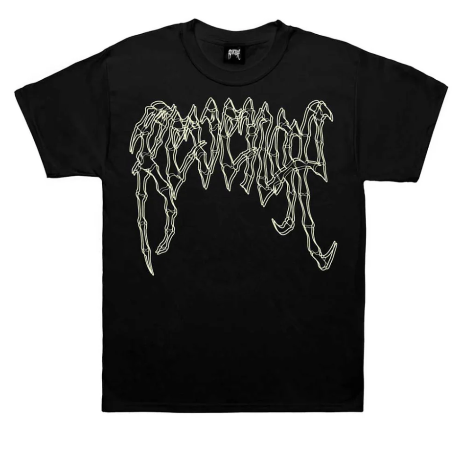 Revenge Crossbones Tee Black/White