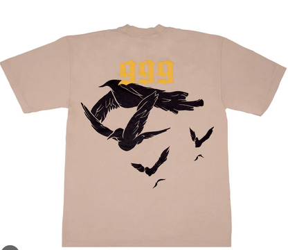 Revenge x Juice Wrld 999 Dove Tee Beige