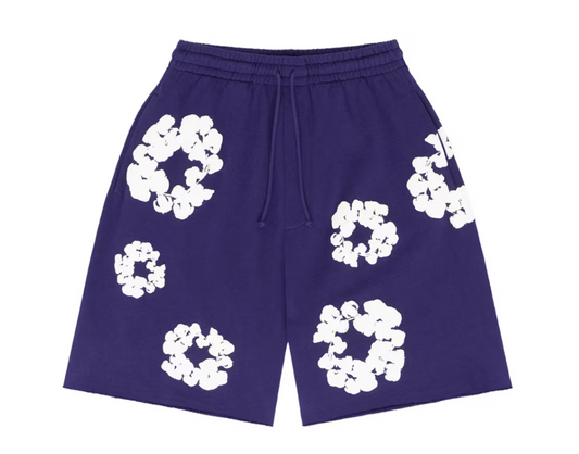 Denim Tears The Cotton Wreath Shorts Purple