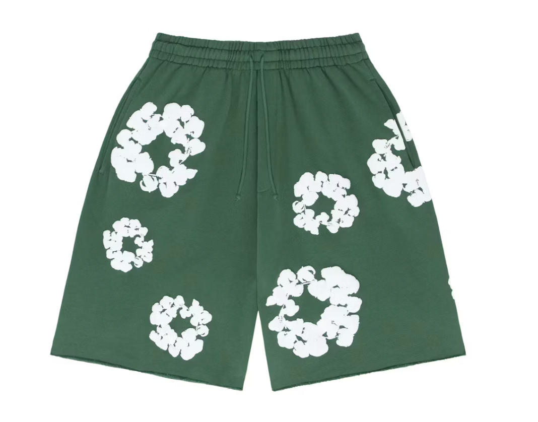 Denim Tears The Cotton Wreath Shorts Green