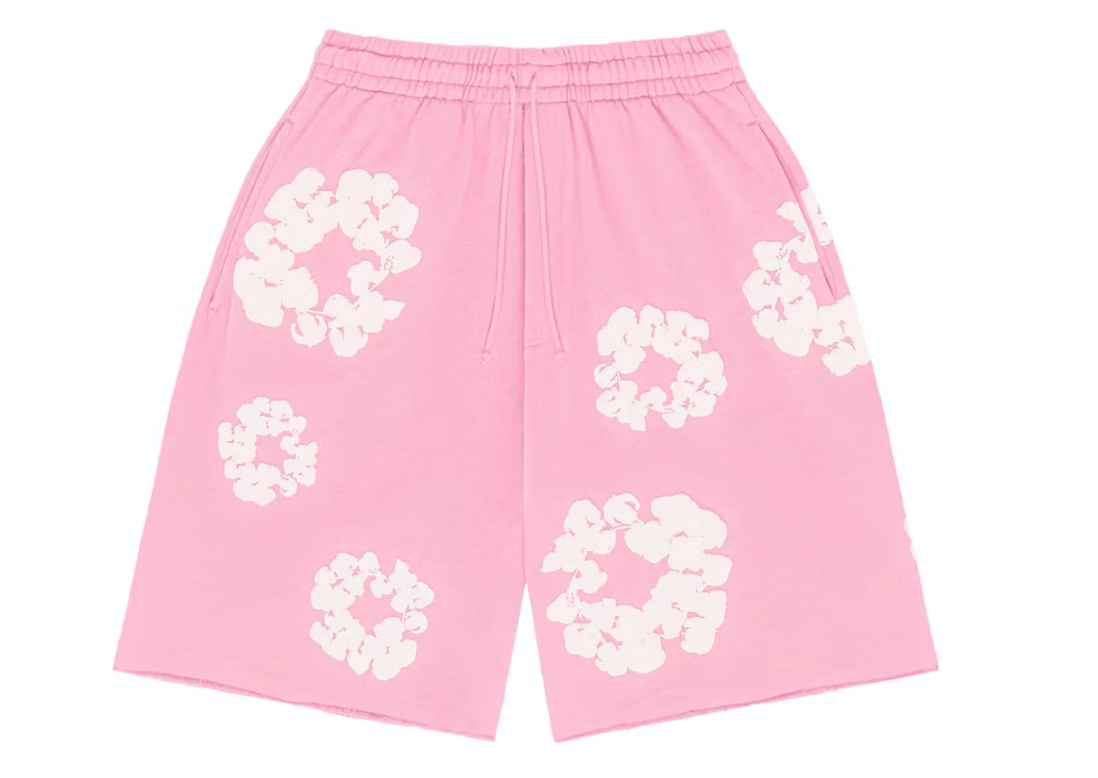 Denim Tears The Cotton Wreath Shorts Pink