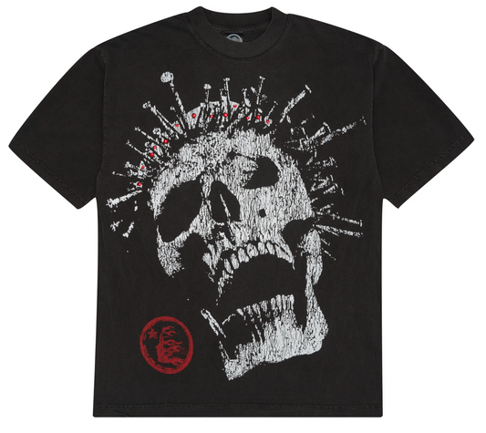 Hellstar Studios Crowned Skull Tee Washed Black