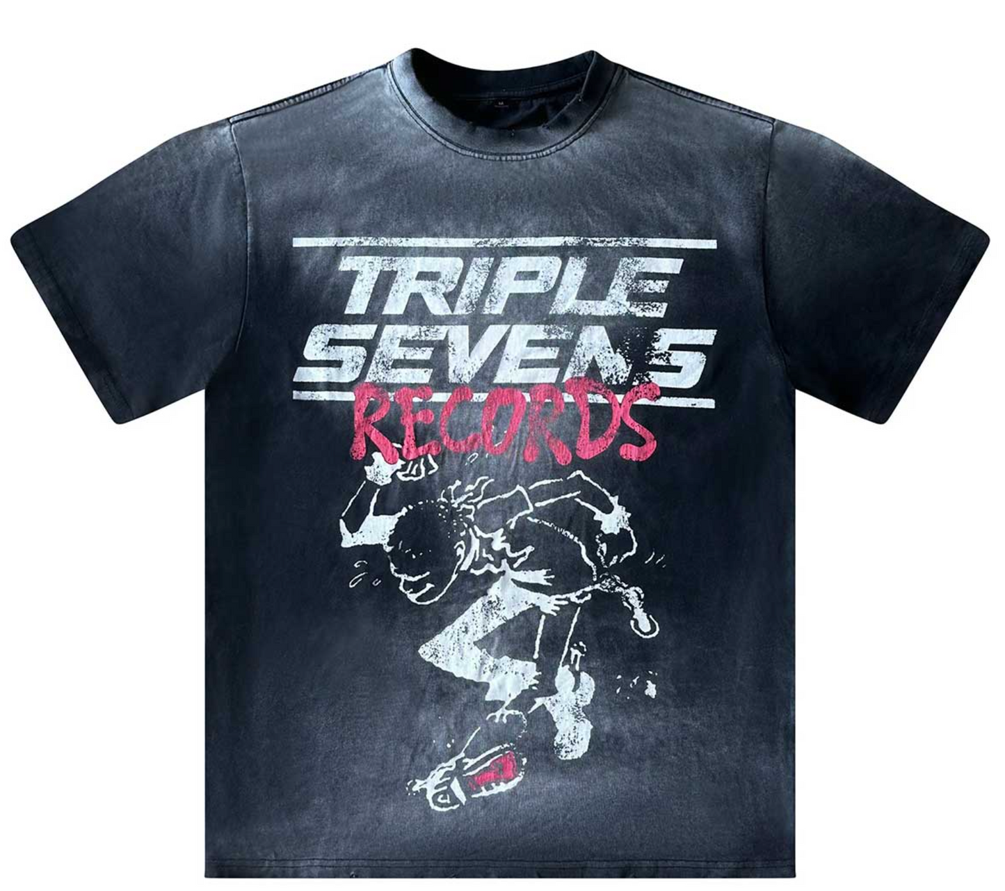 TRIPLE SEVENS RECORDS BLACK TEE