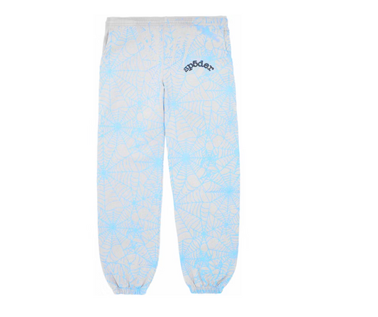 Sp5der AOP Web Sweatpants Heather Grey