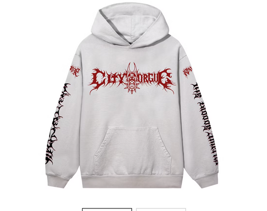 Revenge x City Morgue Metal Tour Hoodie Cement