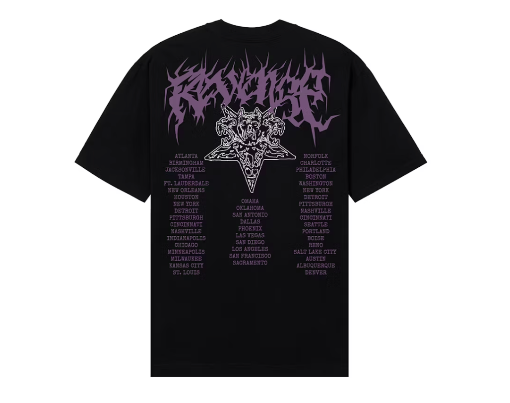 Revenge x City Morgue Metal Tour Tee Black