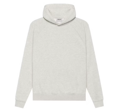 Fear of God Essentials Pullover Hoodie Light Heather Oatmeal BACK LOGO SS21