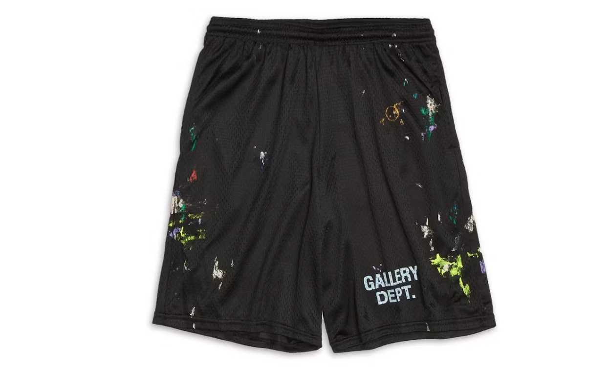 Gallery Dept. Studio Gym Paint Shorts Black