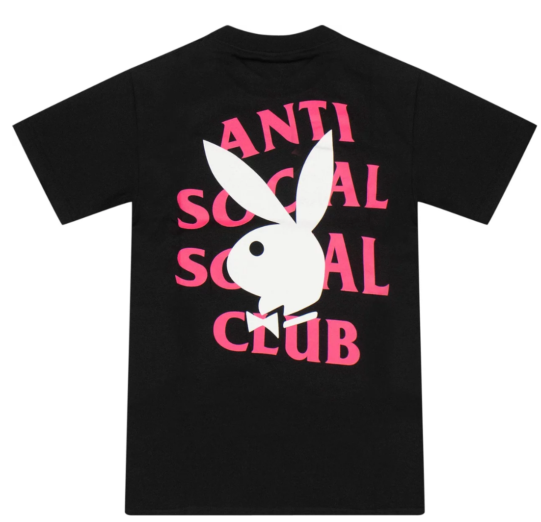 Anti Social Social Club Playboy Remix Black Tee