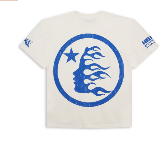 Hellstar Beat Us! T-shirt White/Blue