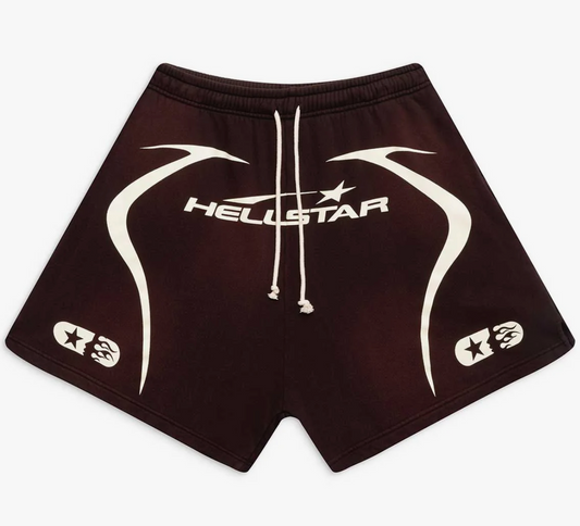 Hellstar Warm Up 7 on 7 Shorts Brown