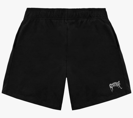 Revenge Embroidered Basics Short Black