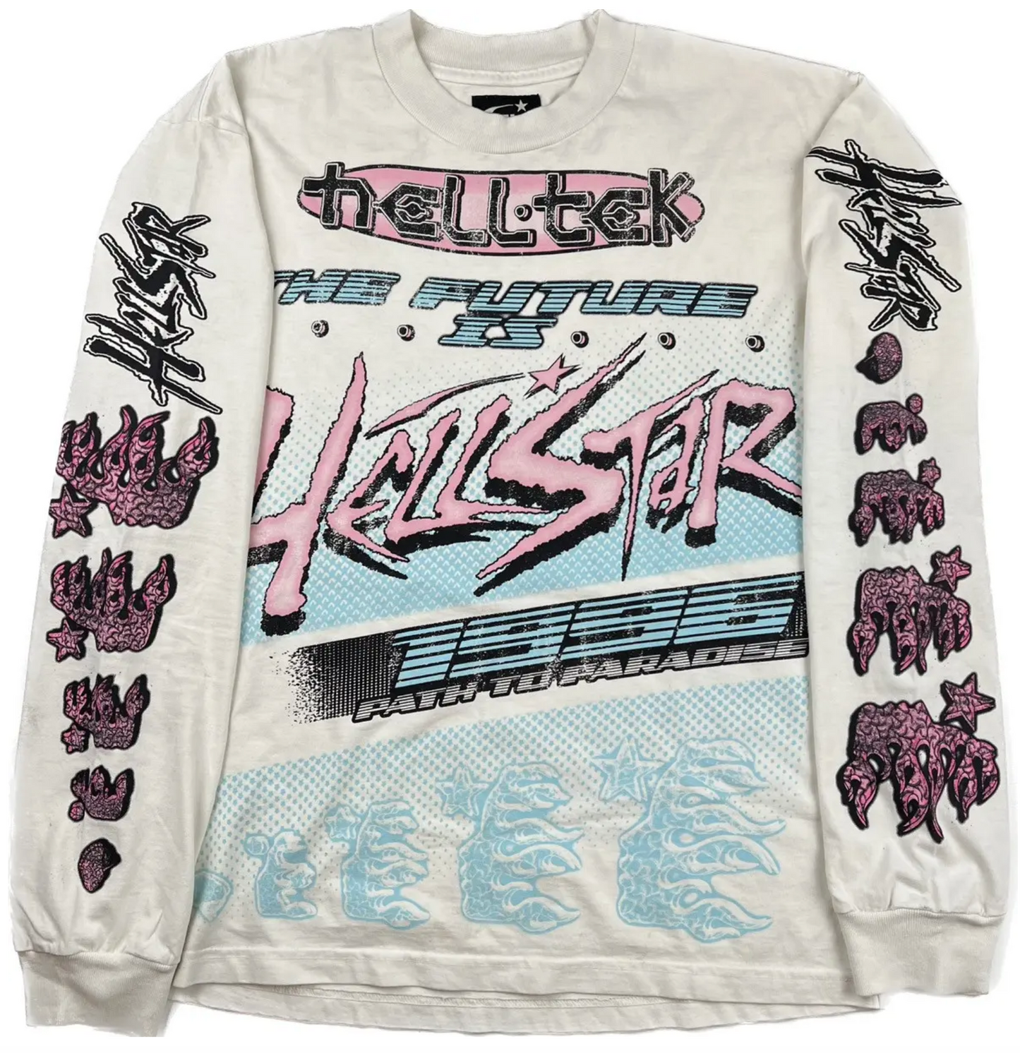Hellstar Brain Racer Long Sleeve White