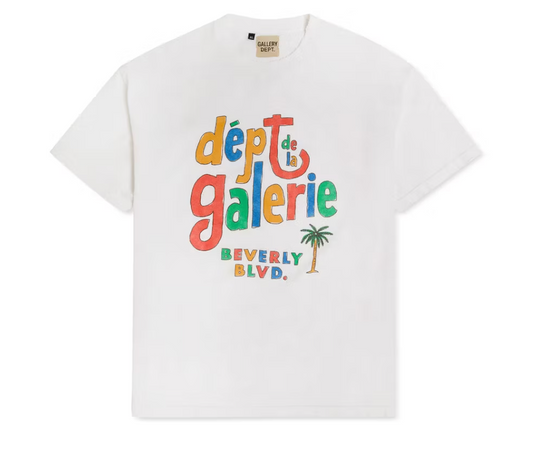 Gallery Dept. De La Galerie Cafe T-Shirt White Multi