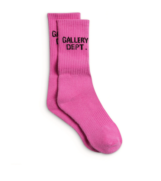 Gallery Dept. Clean Socks (flo pink)